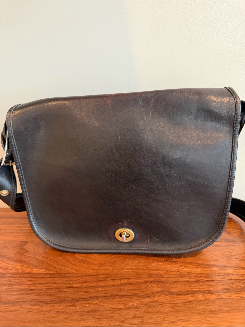 Black Leather (Coach Line) Women’s Crossbody Shoulder Bag